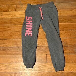 Cute girls “shine” sweat pants size 10Y